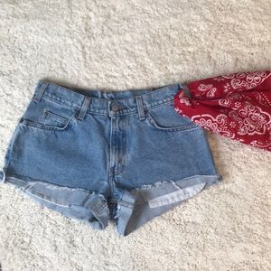 Levi denim shorts